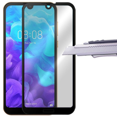 Скрийн протектори Скрийн протектори за Huawei Скрийн протектор от закалено стъкло 3D Full Cover за Huawei Y5 2019 AMN-L29 черен кант